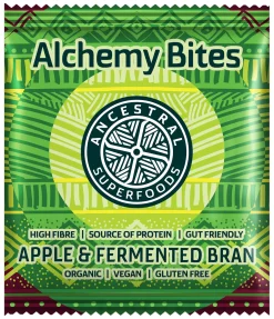 Ancestral Superfoods Alchemy Bites Apple and Fermented Bran 40g
