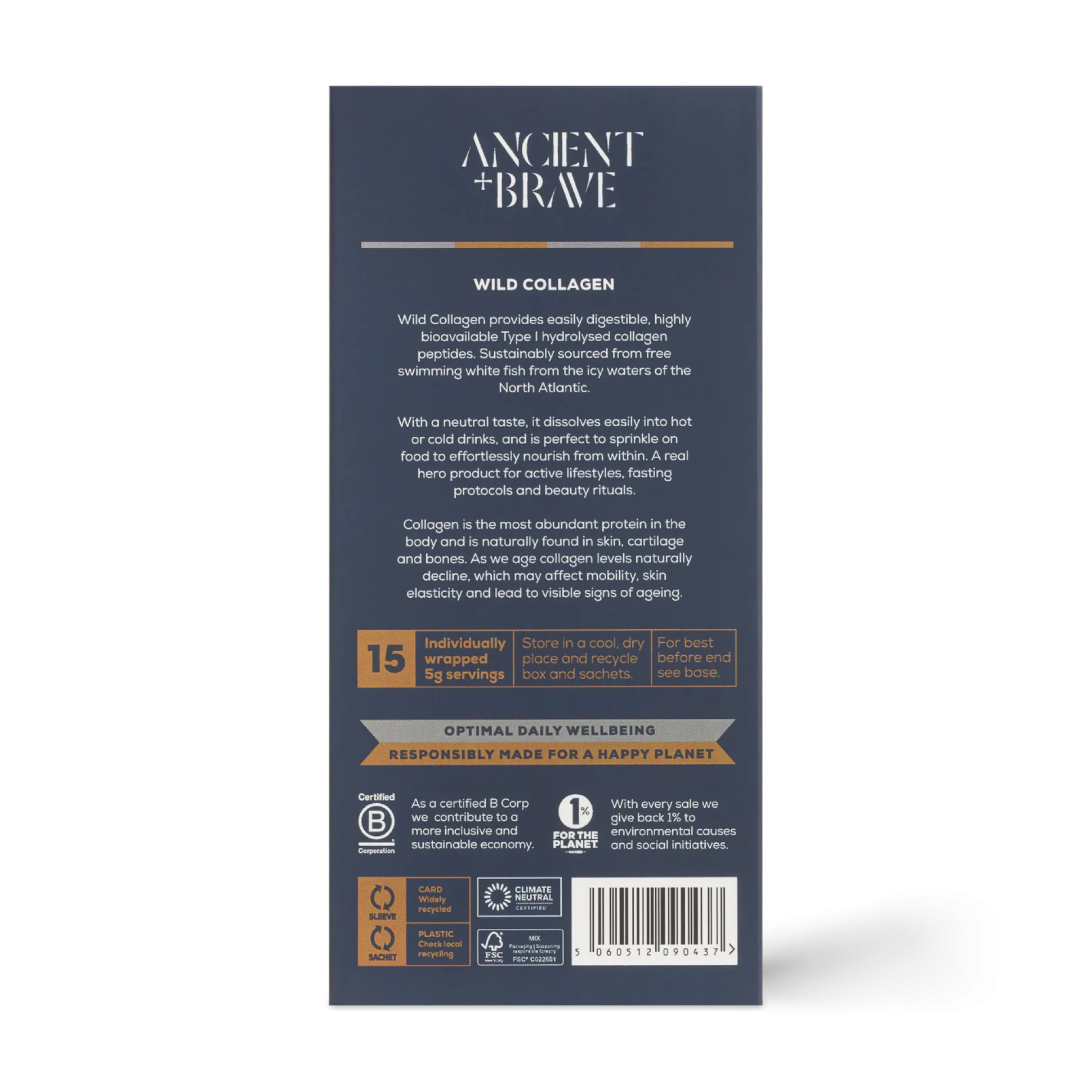 Ancient + Brave Wild Collagen Sachets 15 x 5g