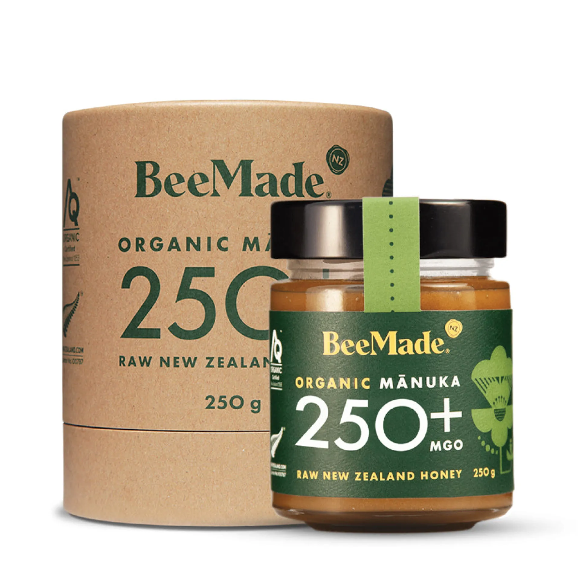 BeeMade Organic New Zealand Manuka Honey MGO 250+ 250g