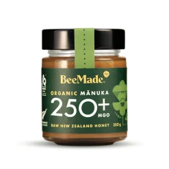 BeeMade Organic New Zealand Manuka Honey MGO 250+ 250g