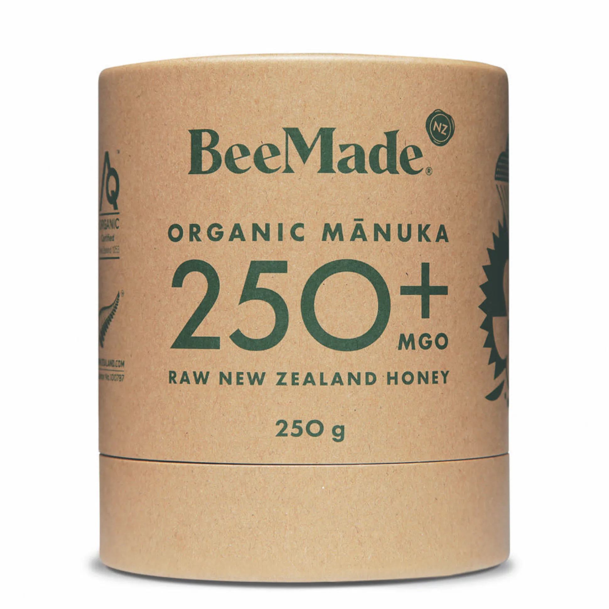 BeeMade Organic New Zealand Manuka Honey MGO 250+ 250g