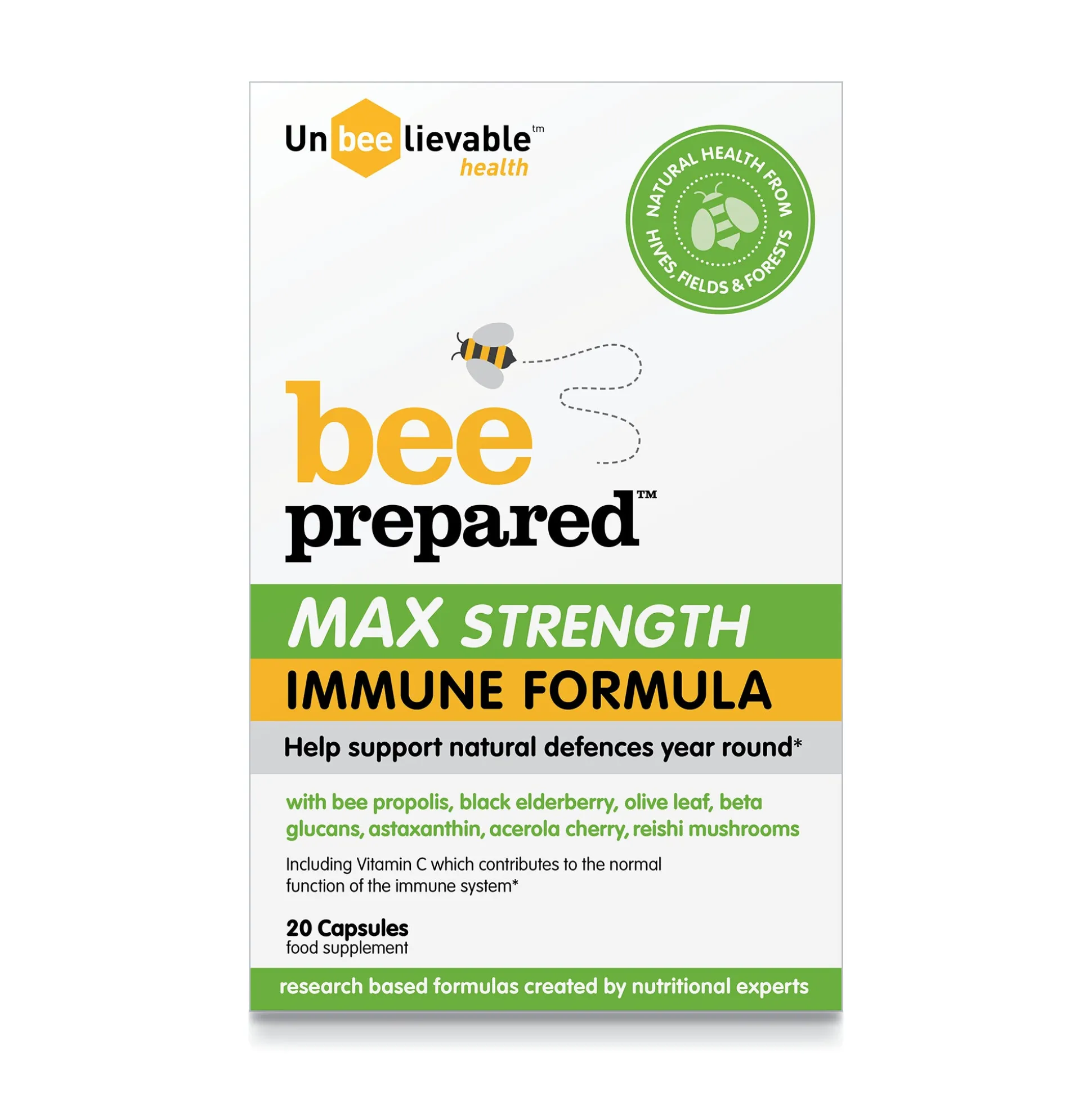 Bee Prepared Max Strength Immune Formula 20 caps