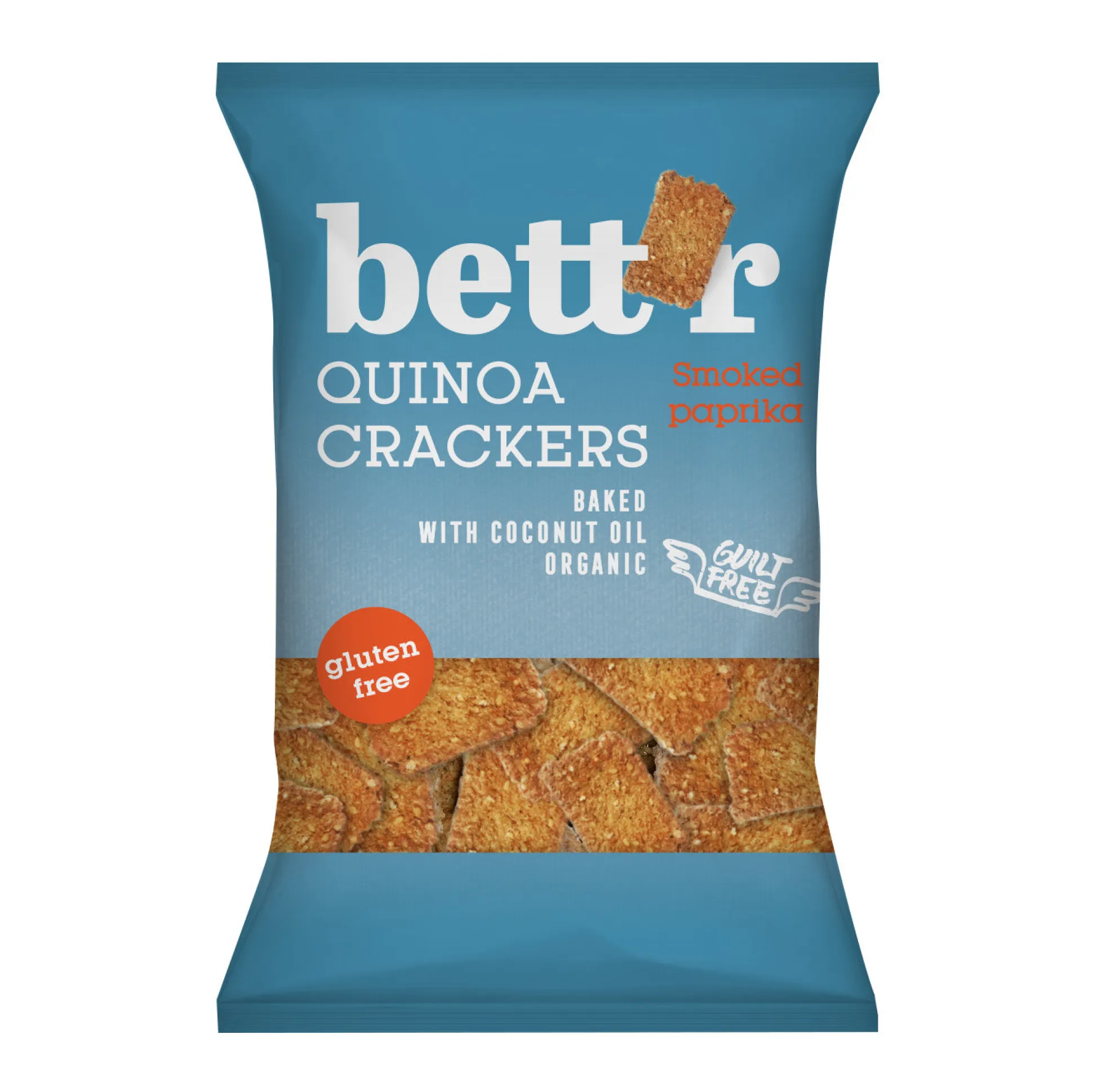 Bett’r Quinoa Crackers Smoked Paprika 100g