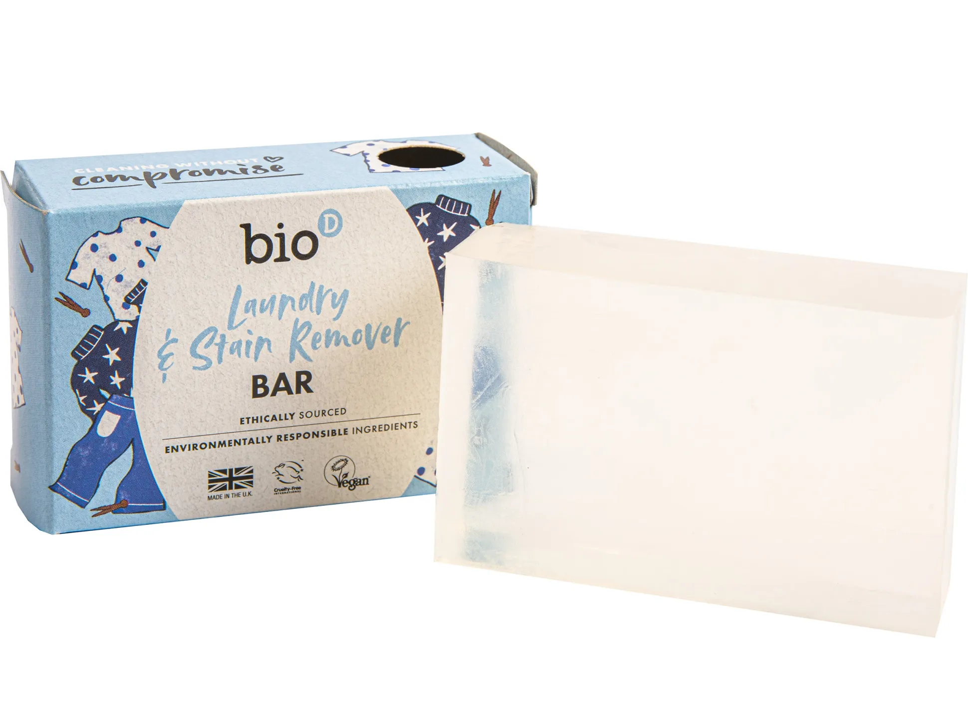 Bio-D Laundry and Stain Remover Bar Boxed 90g
