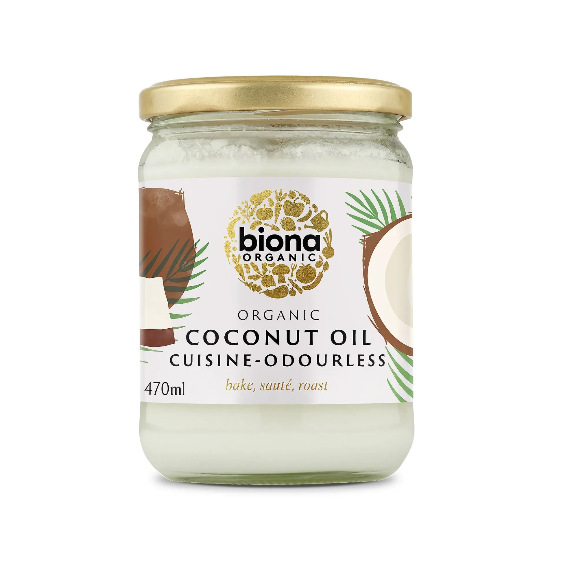 Biona Organic Coconut Oil Cuisine - Mild & Odourless 470ml