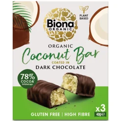 Biona Organic Dark Chocolate Coconut Bar Multipack 120g