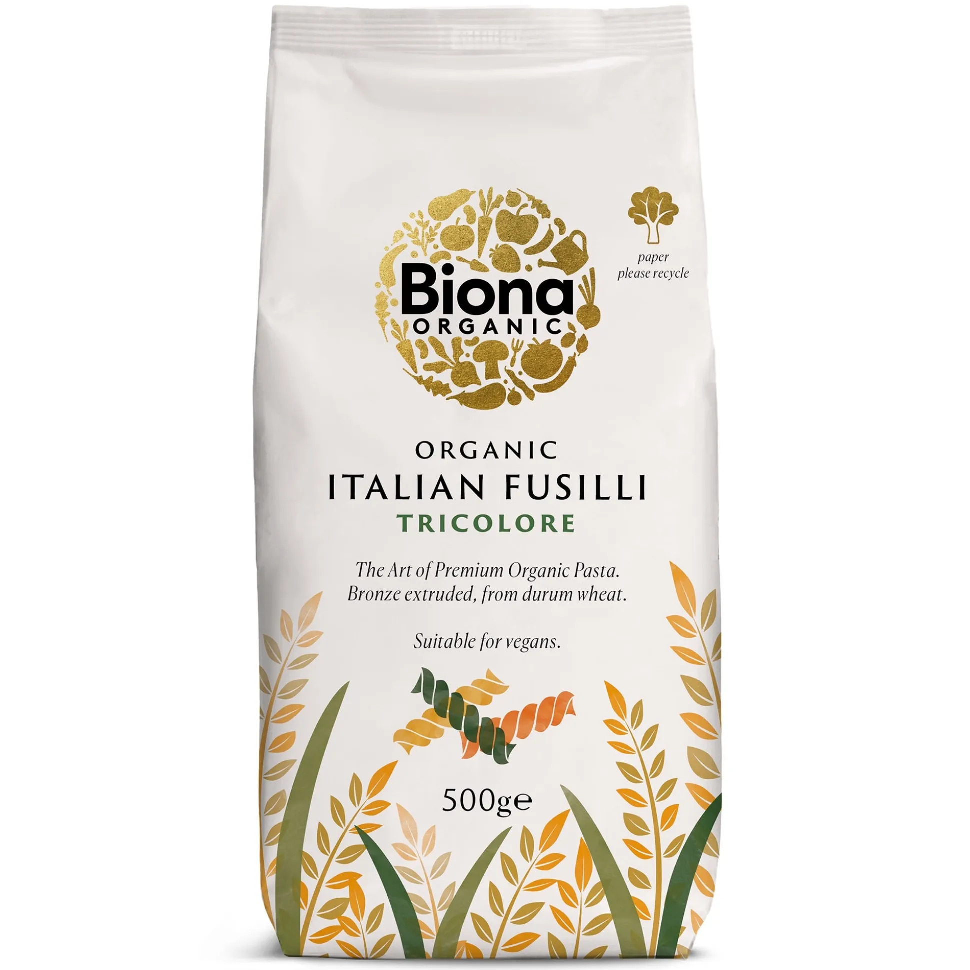 Biona Organic Fusilli Tri Colore 500g