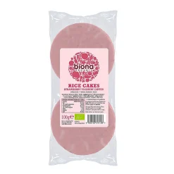 Biona Strawberry Yoghurt Coated Rice Cakes 100g