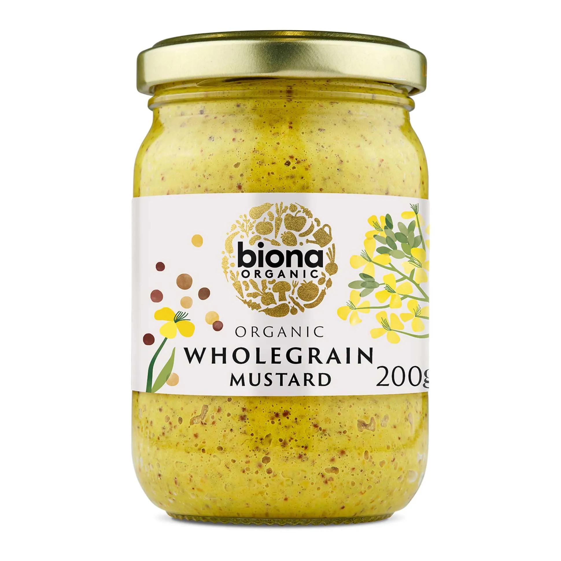 Biona Wholegrain Mustard Org. 200g