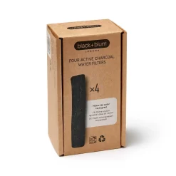 Black+Blum Charcoal Water Filter 4 Pack 4 piece