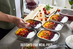 Black+Blum Microwavable Steel Food Box - Medium 900ml