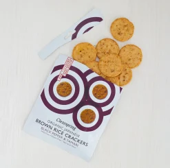 Clearspring Brown Rice Crackers Tamari & Black Pepper 40g