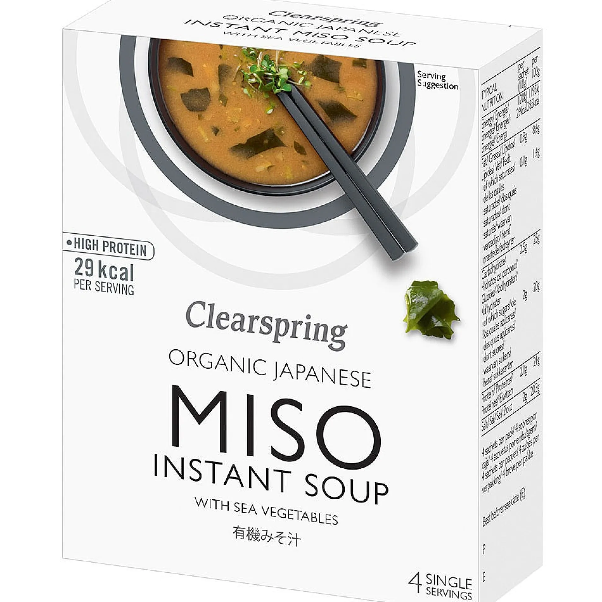 Clearspring Miso Instant Soup 4x10g