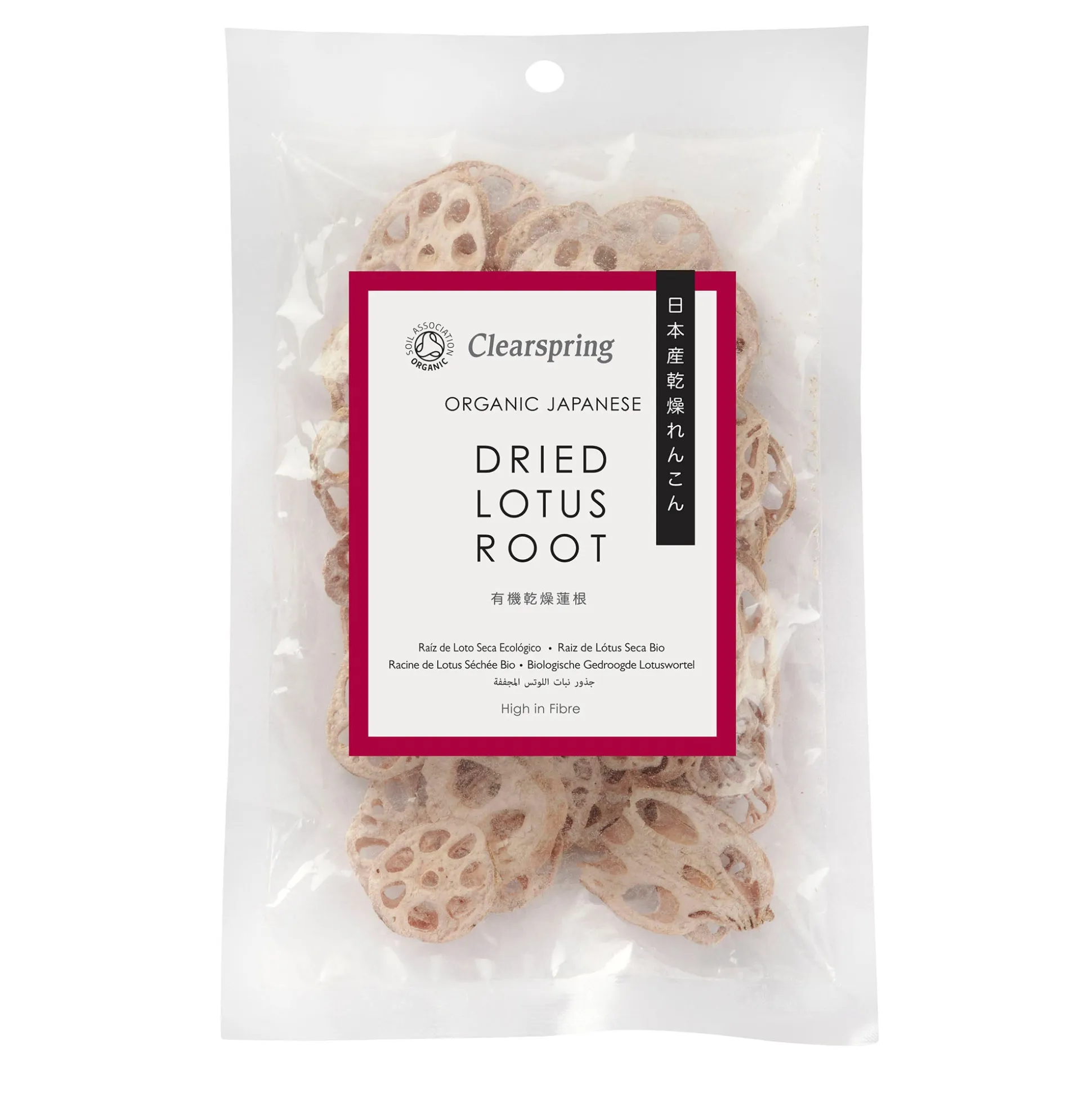 Clearspring Organic Japanese Dried Lotus Root Slices 30g