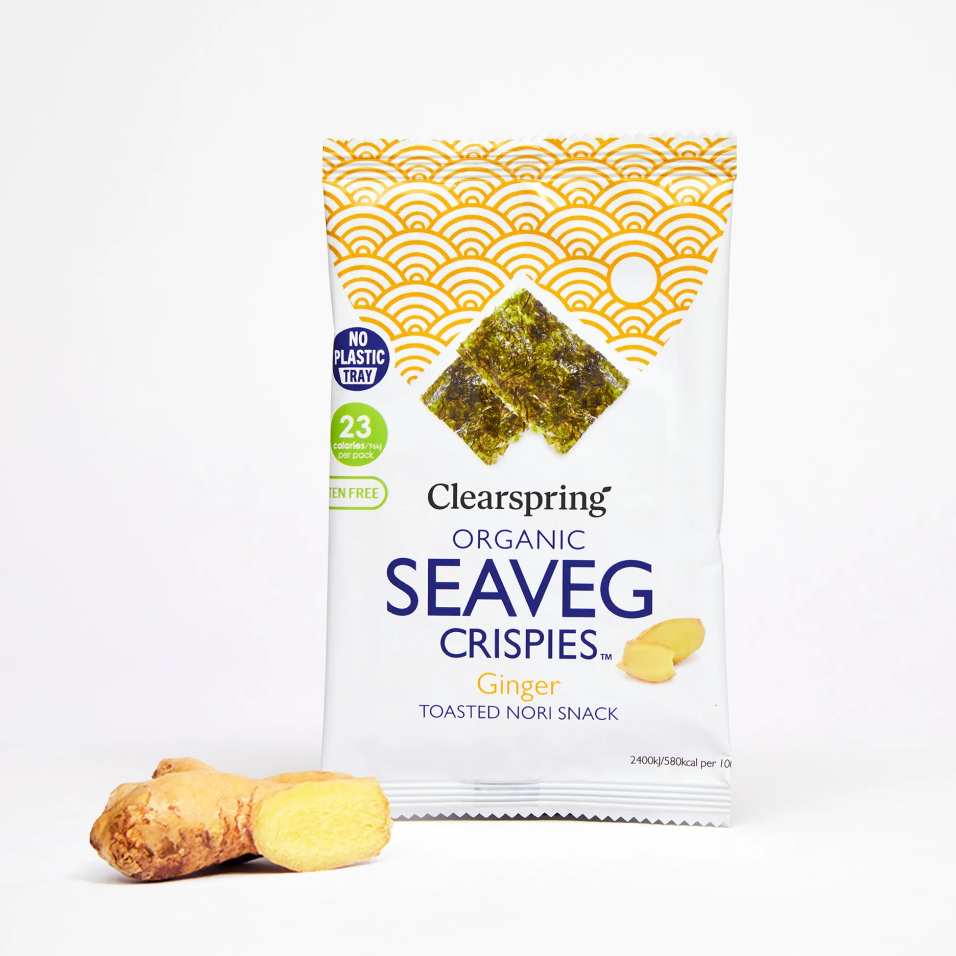 Clearspring Seaveg Crispies Ginger 4g
