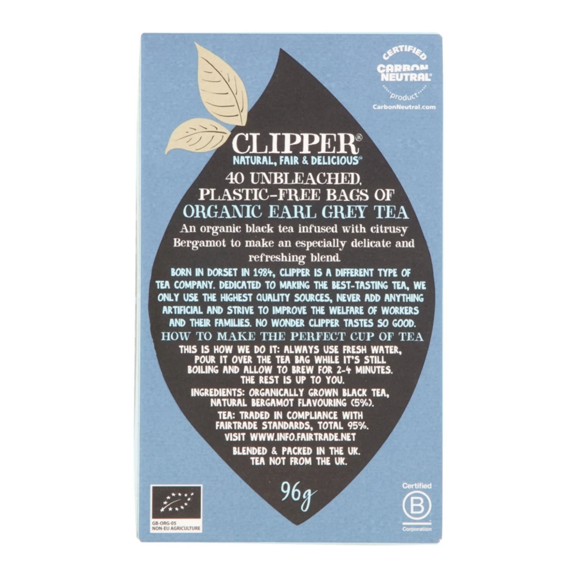 Clipper Fair Trade Earl Grey 40 bags