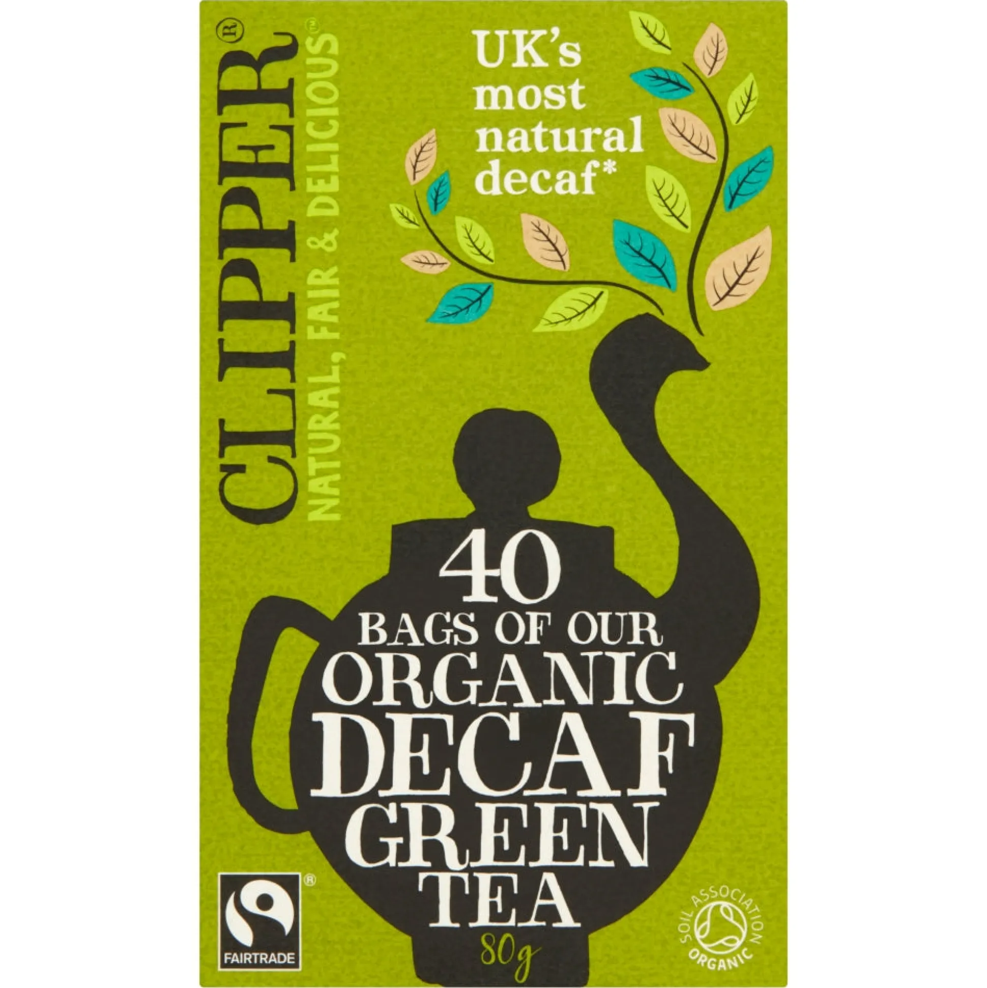 Clipper Fair Trade Green Tea Decaf 40 bags