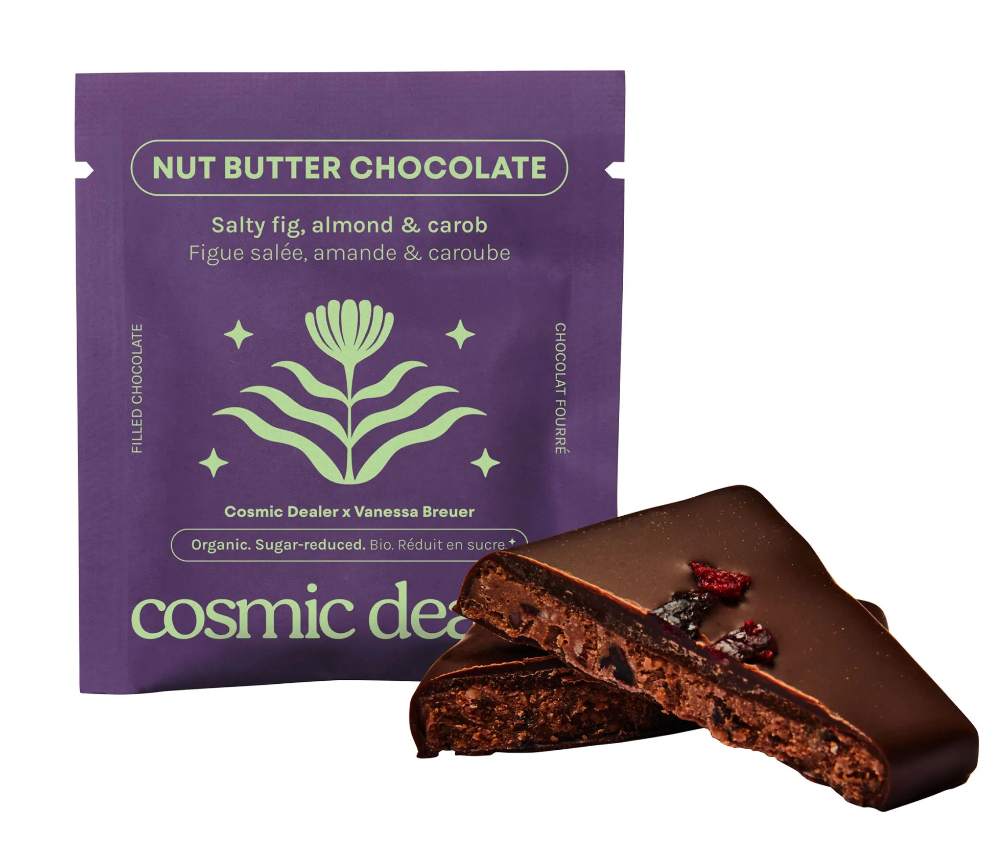 Cosmic Dealer Salty Fig & Roasted Almond Nut Butter Chocolate 20g