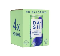 DASH Water Sparkling Limes 4x330ml 4x330ml