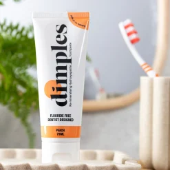 Dimples Re-mineralising Hydroxyapatite Toothpaste - Peach 75ml