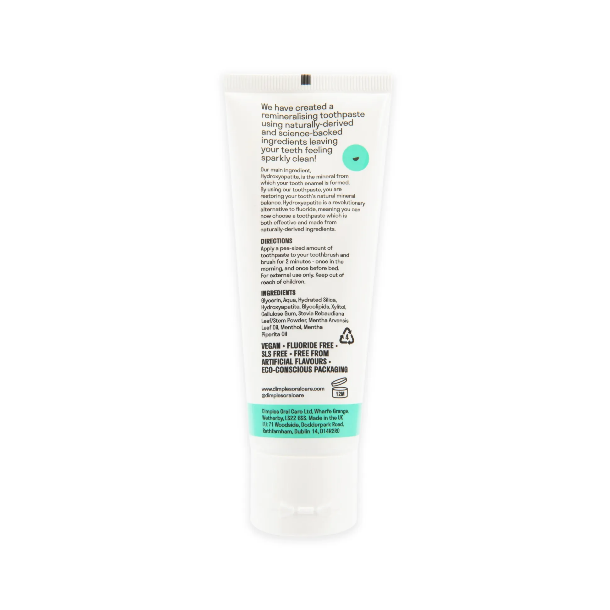 Dimples Re-mineralising Hydroxyapatite Toothpaste 75ml