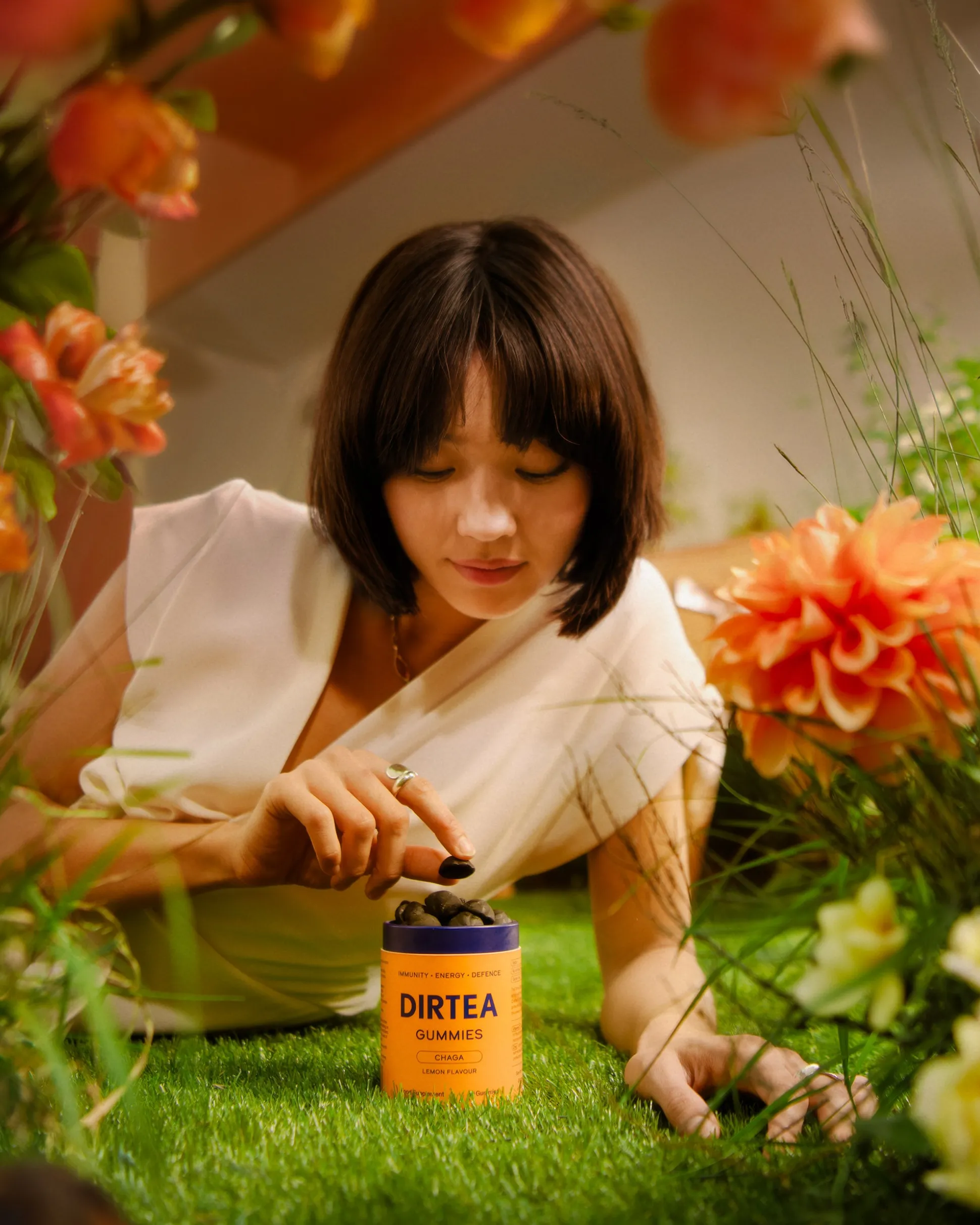 Dirtea Gummies Chaga Lemon Flavour 60 pcs