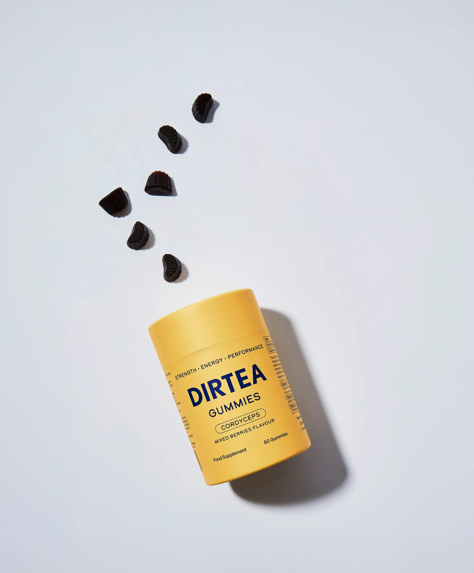Dirtea Gummies Cordyceps Mixed Berries Flavour 60 pcs