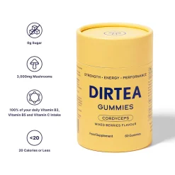 Dirtea Gummies Cordyceps Mixed Berries Flavour 60 pcs