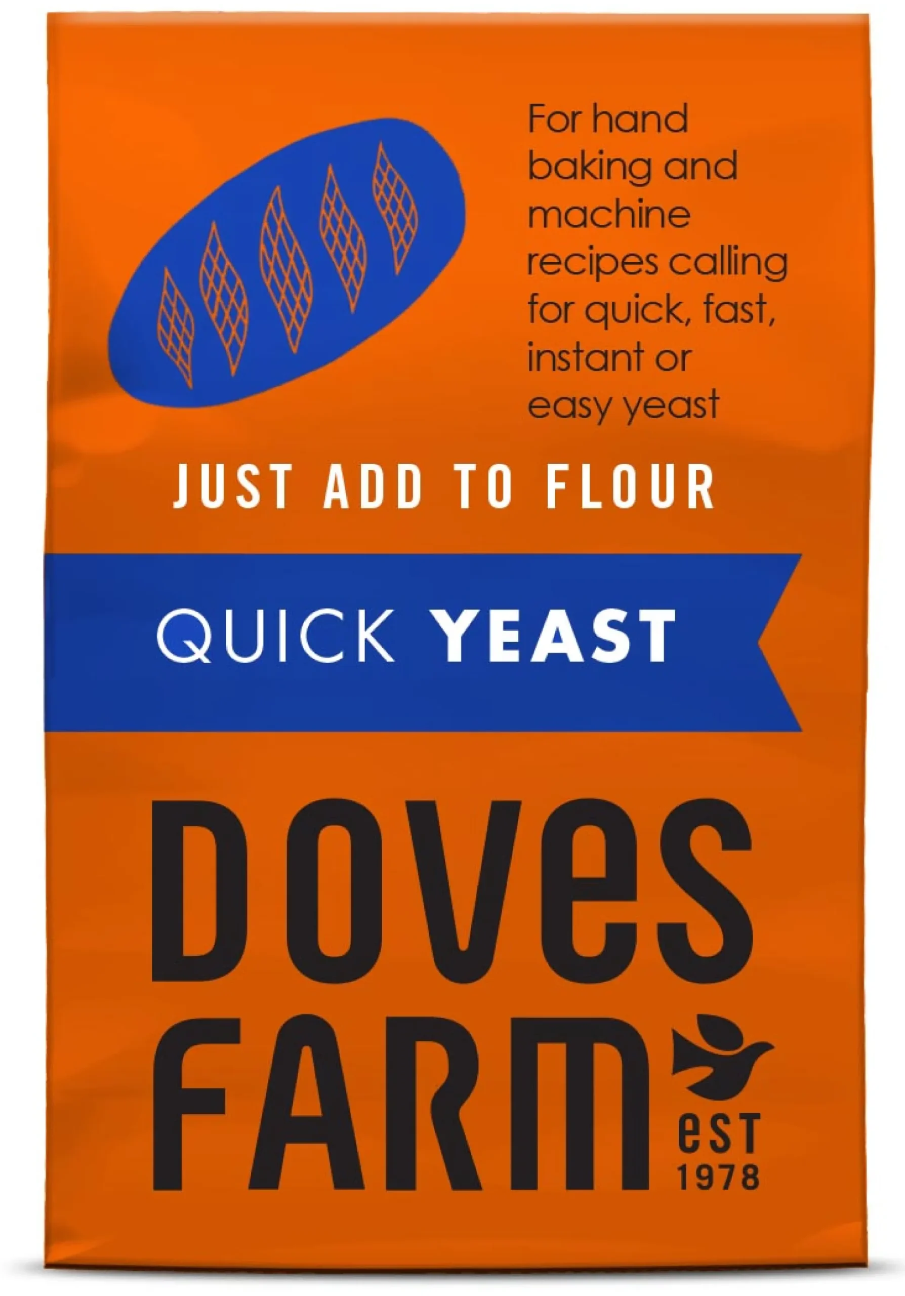 Doves Farm Yeast for Quick Baking 125g