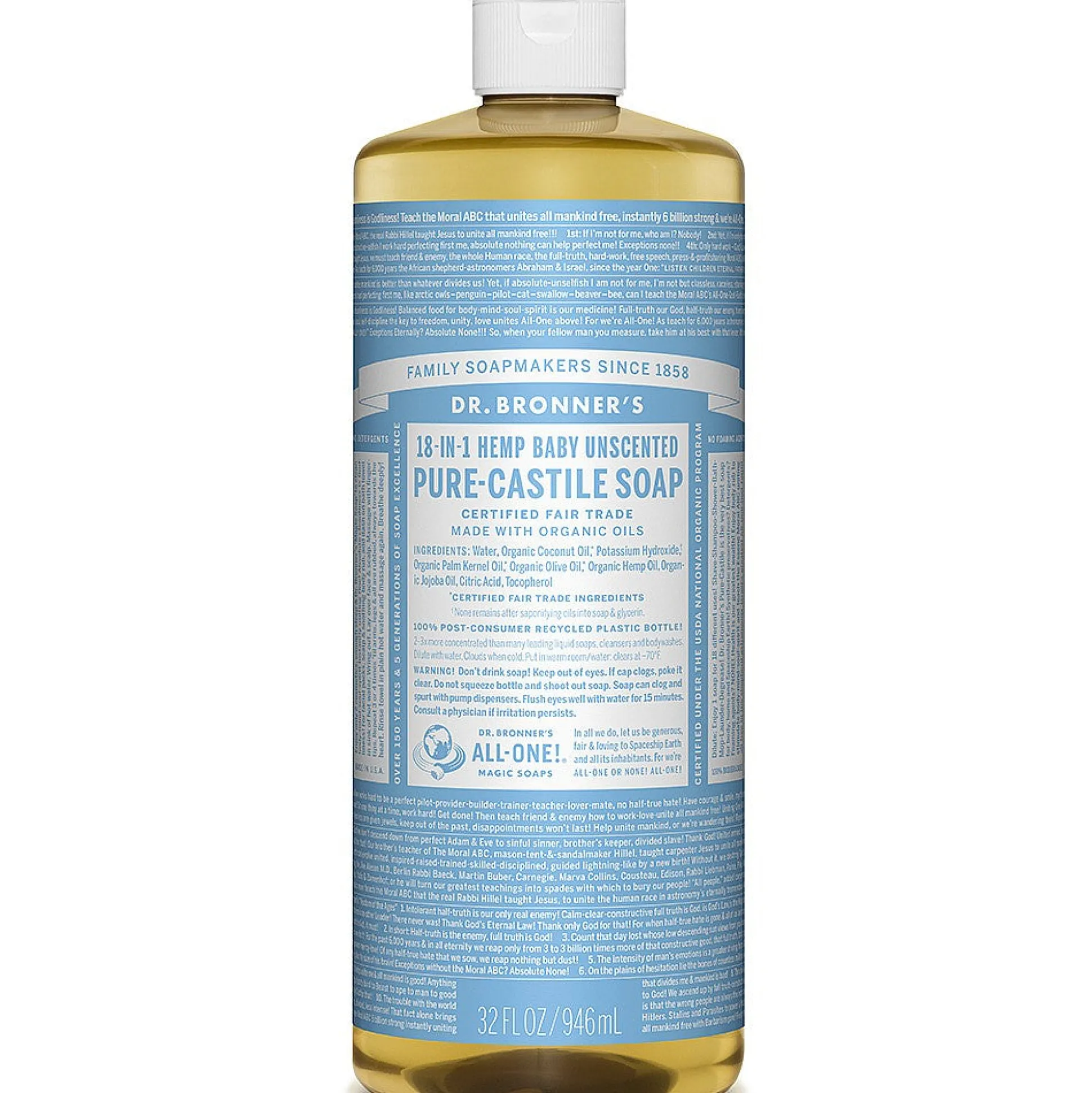 Dr Bronner's Baby Soap 945ml