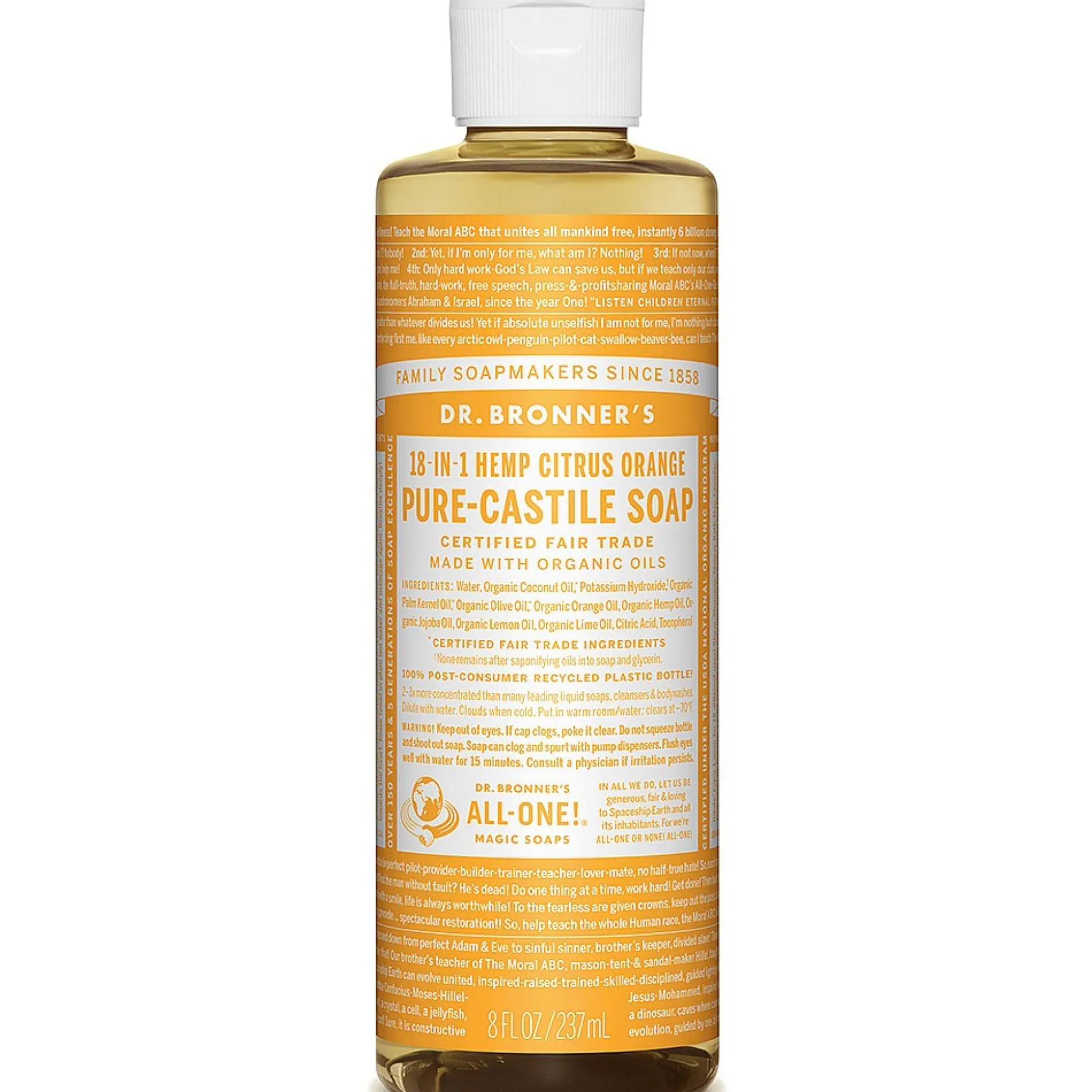 Dr Bronner's Citrus Liquid Soap 240ml