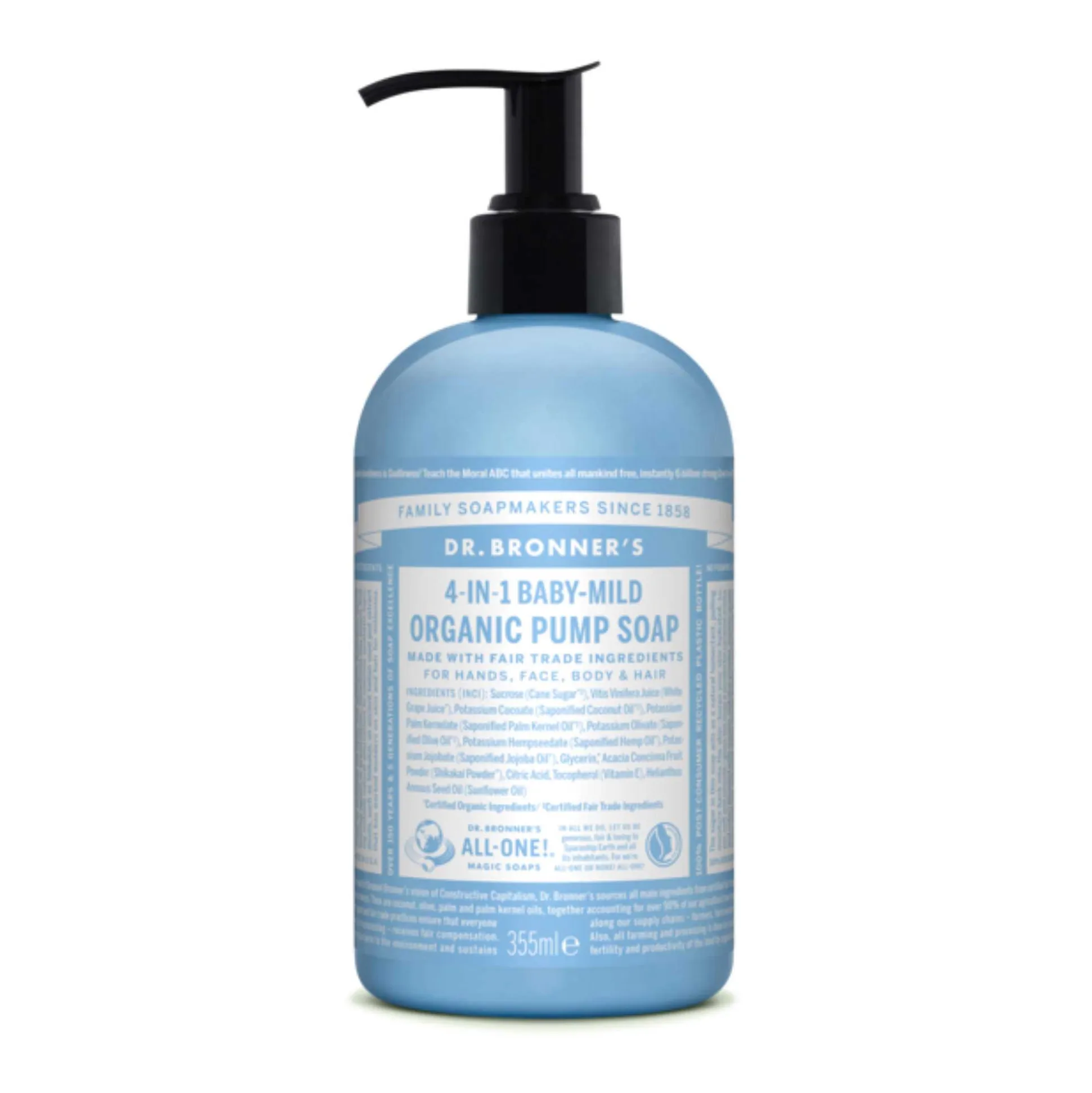 Dr Bronner's Pump Soap - Baby Unscented 355ml