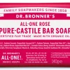 Dr Bronner's Rose Soap Bar 140g