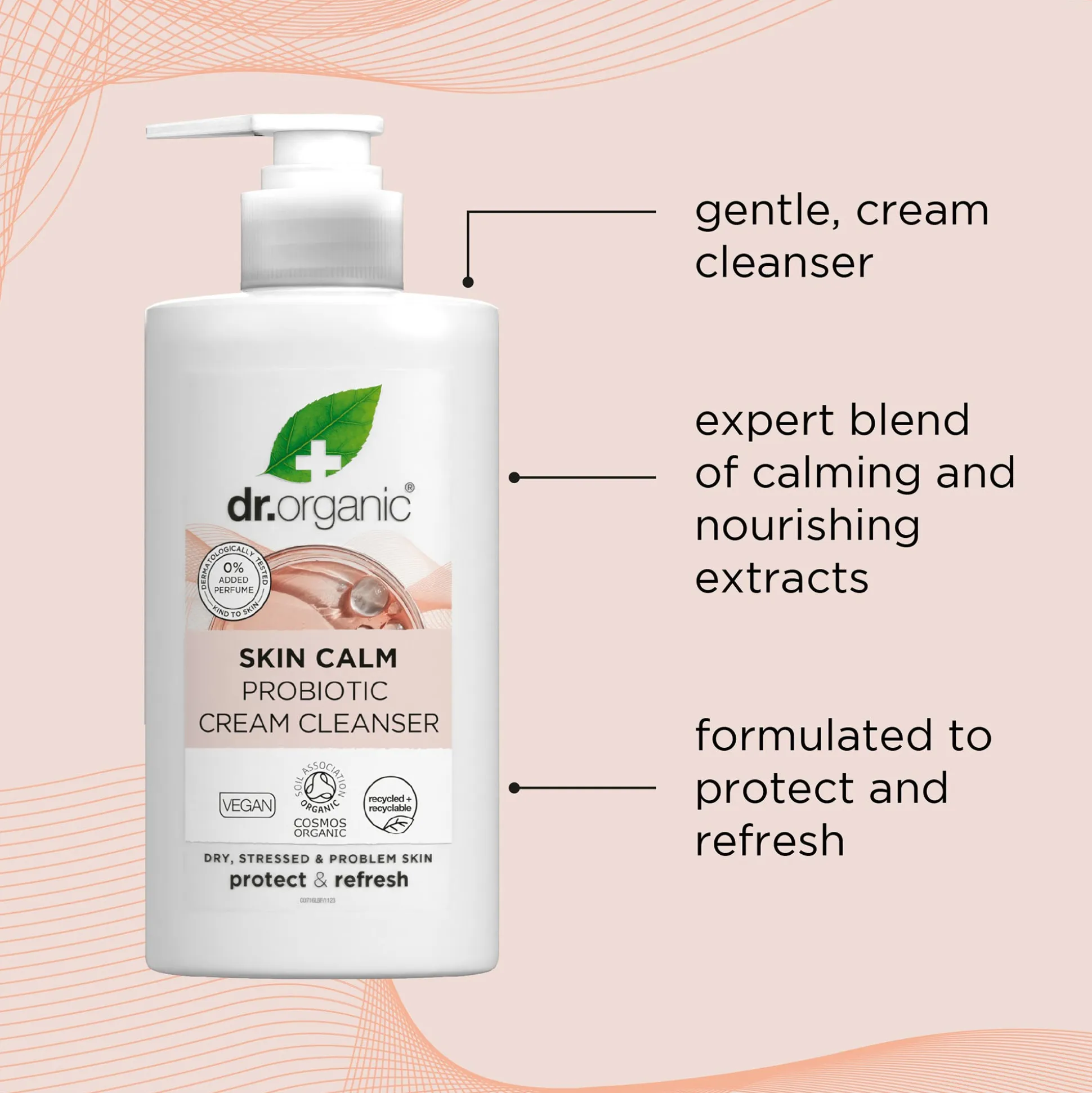 Dr Organic Skin Calm Probiotic Cream Cleanser 150ml