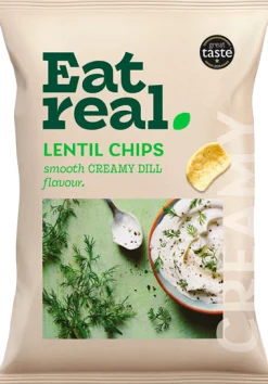 Eat Real Lentil Creamy Dill Chips 95g