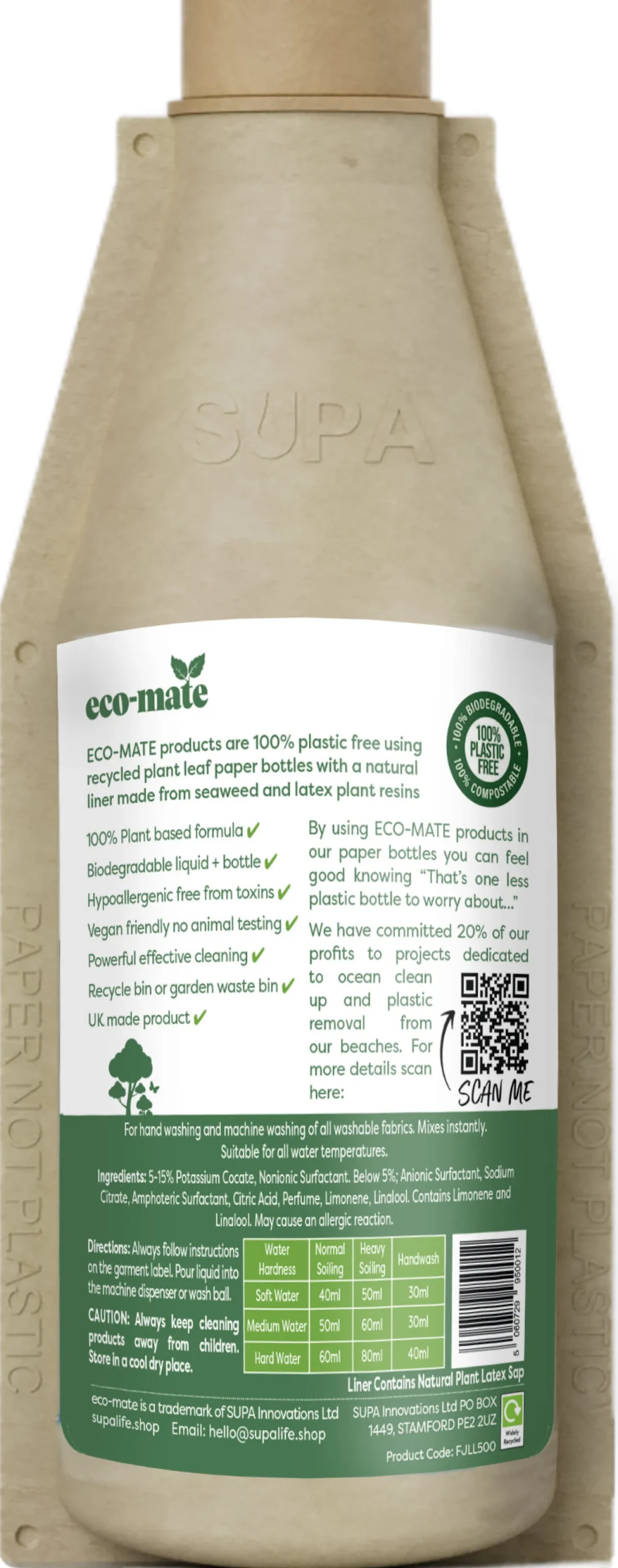 eco-mate Juniper Non-Bio Laundry Liquid 500ml