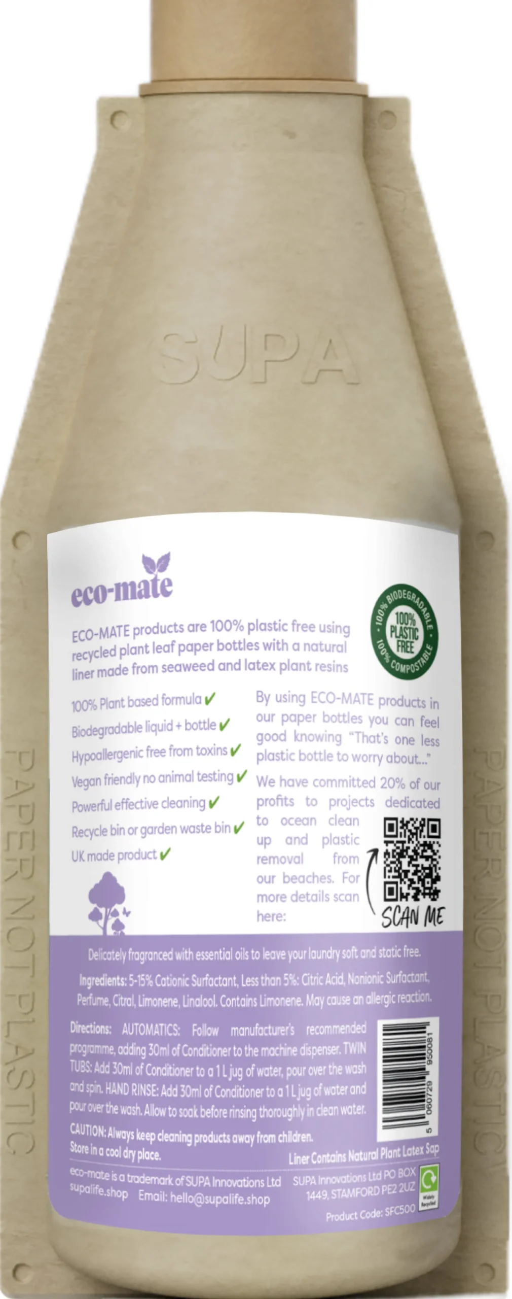 eco-mate Lavender Fabric Conditioner 500ml