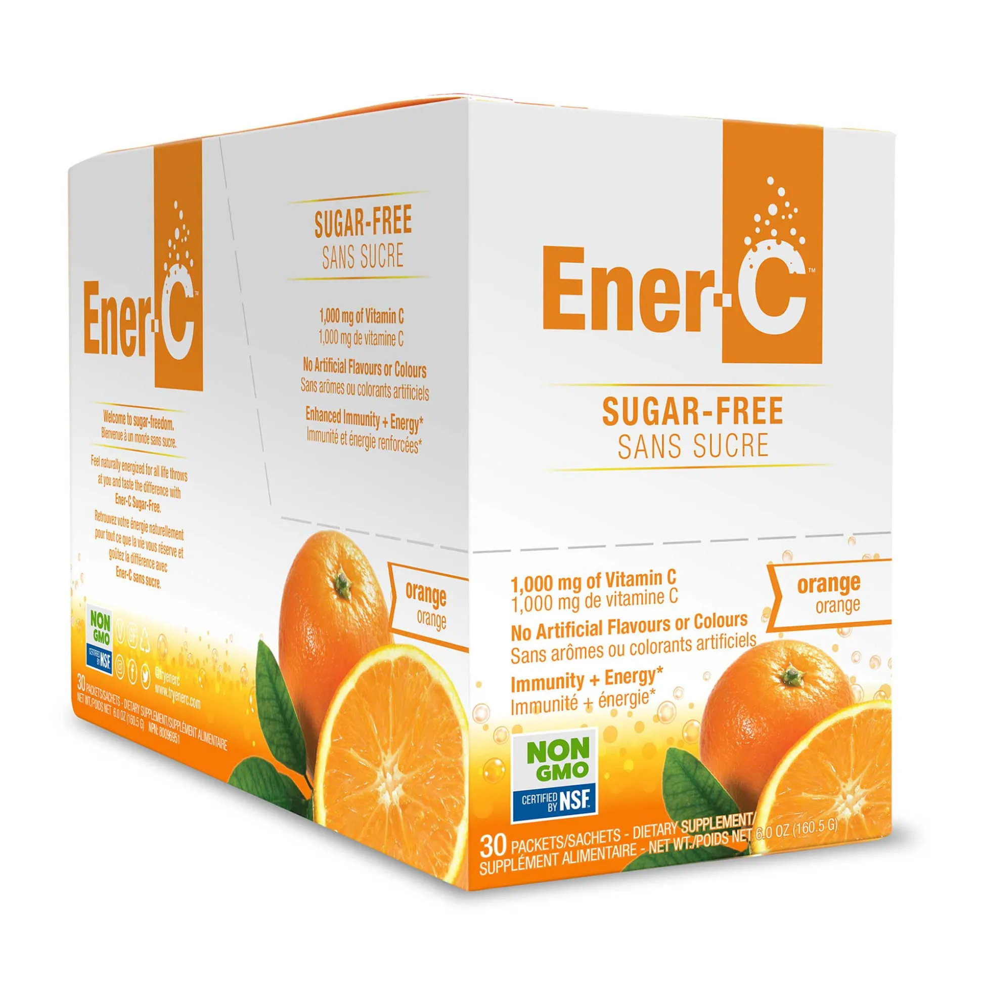 Ener-C Orange Sugar Free Box 30 Sachets