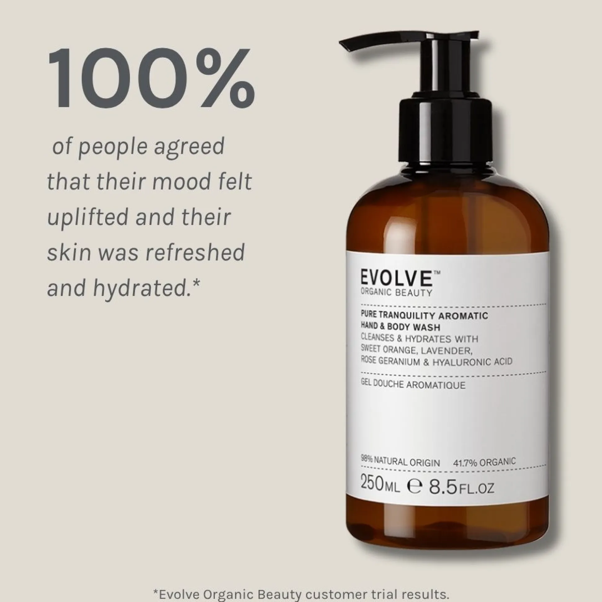 Evolve Pure Tranquility Aromatic Hand & Body Wash 250ml