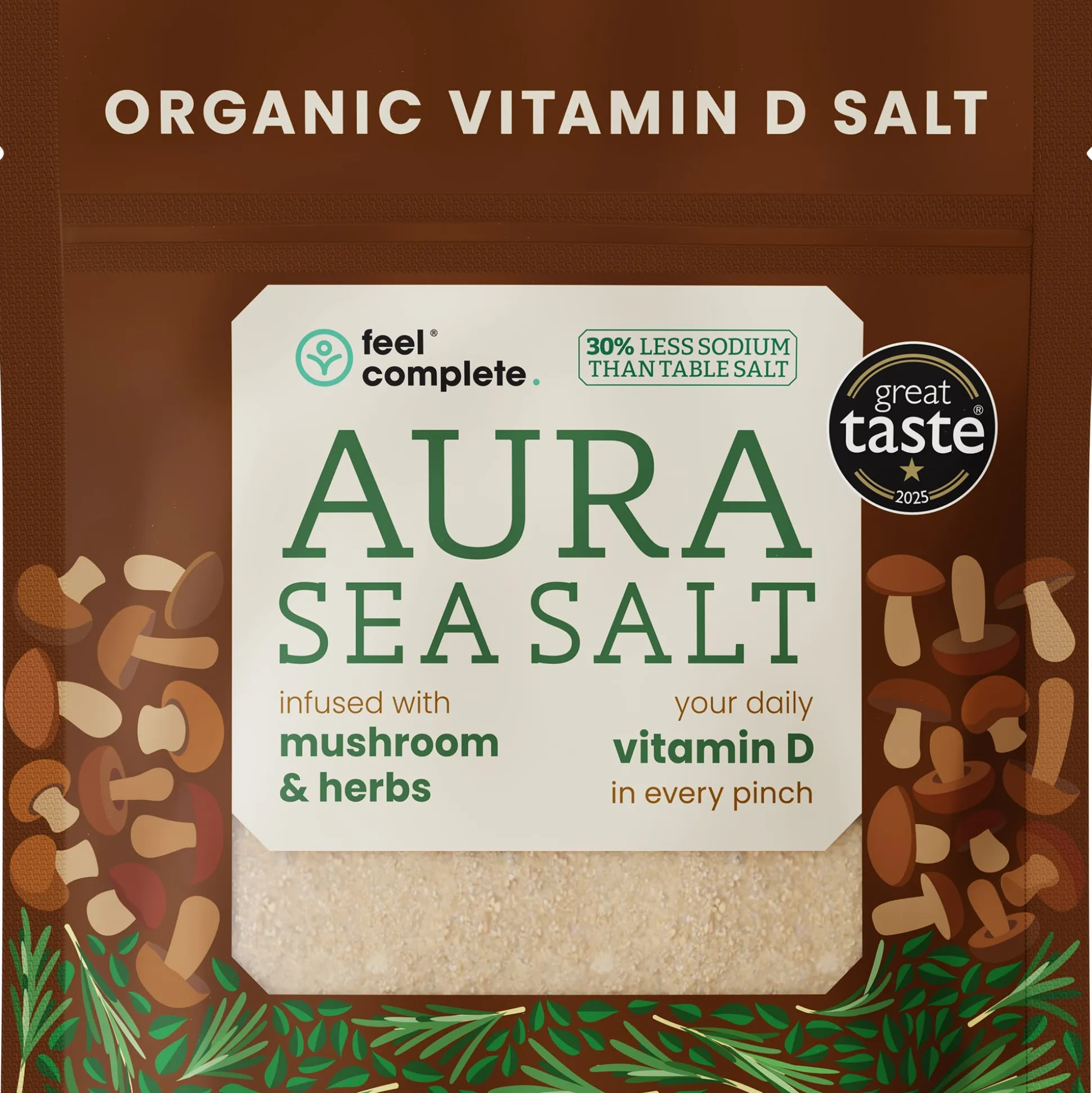 Feel Complete Aura Sea Salt (Mushroom & Herbs) 80g