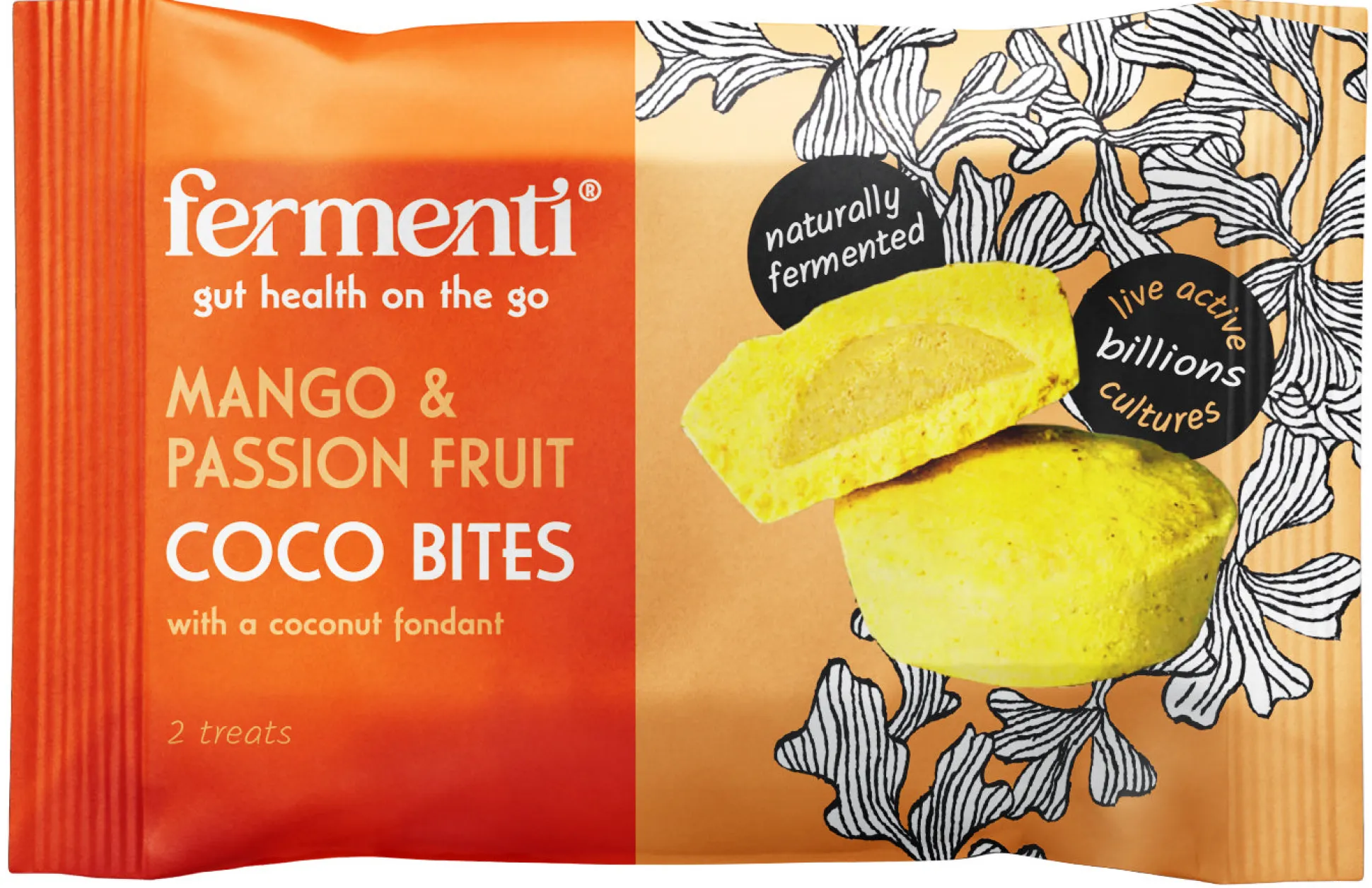 Fermenti Mango & Passion Fruit Coco Bites 9g