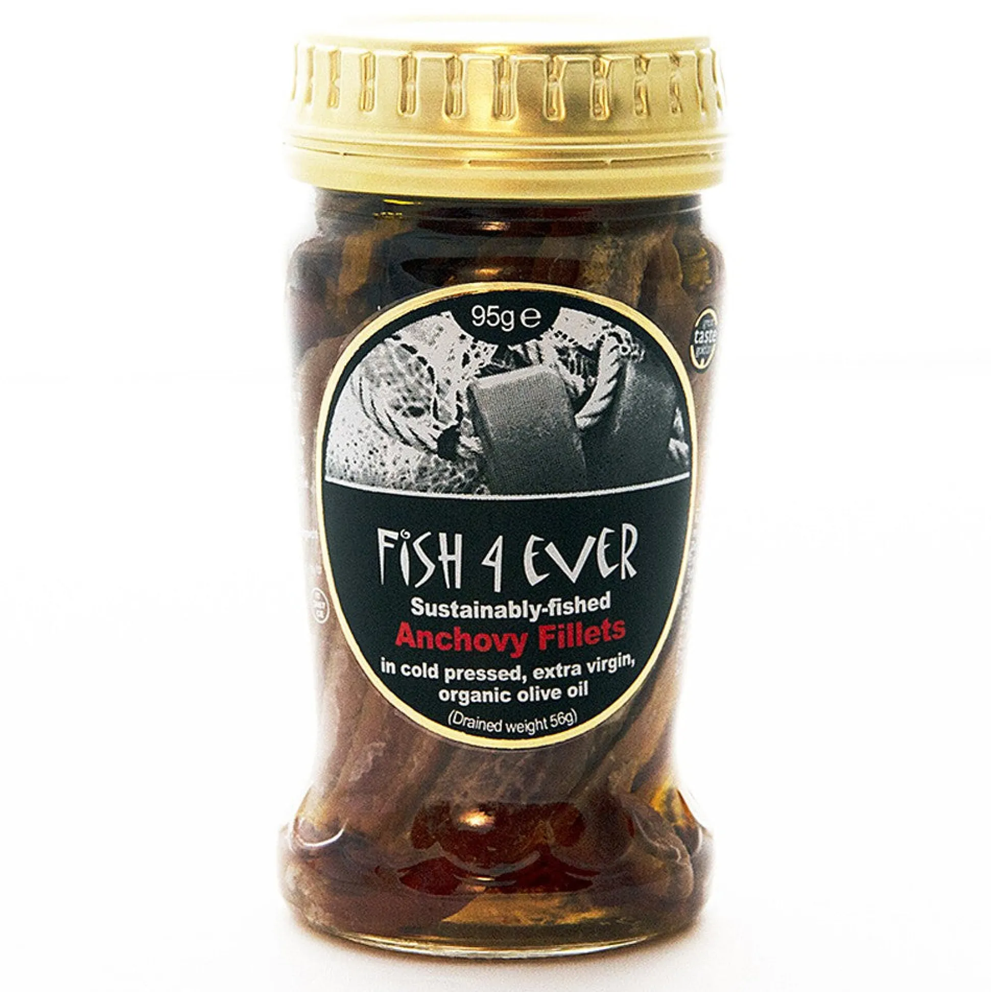 Fish4Ever Anchovy Fillets In Organic Olive Oil 95g