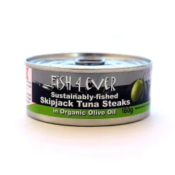 Fish4Ever Skipjack Tuna Steak in Organic Olive Oil 160g