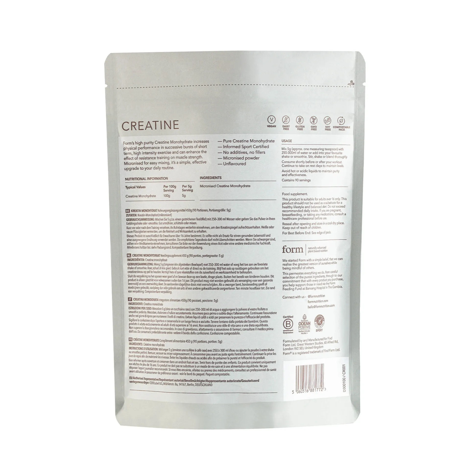 Form Creatine 450g