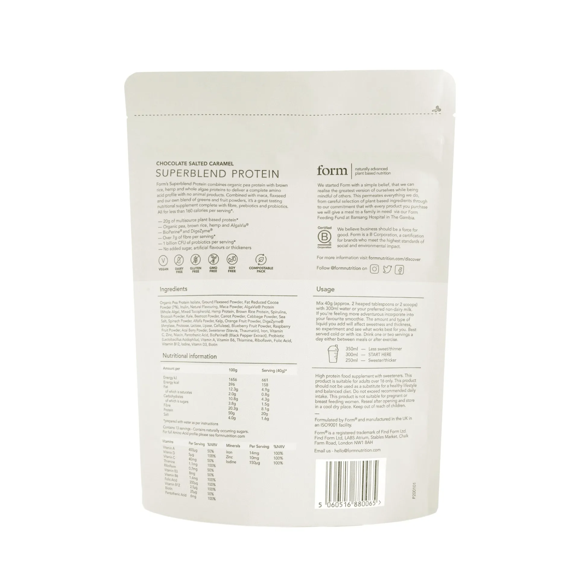 Form Superblend Protein - Chocolate Salted Caramel 40g sachet 40g