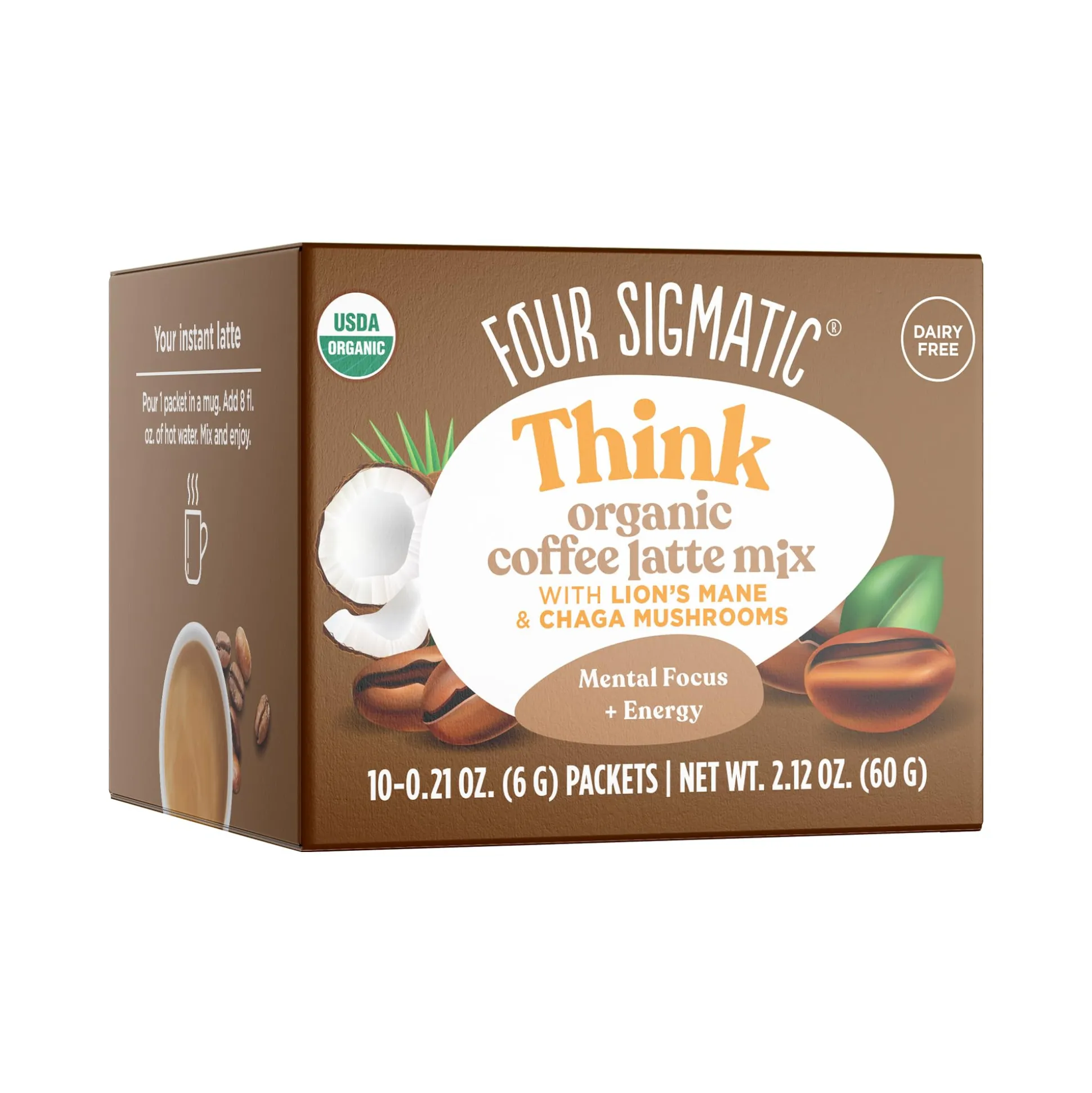 Four Sigmatic Coffee Latte With Lion's Mane 10 sachets