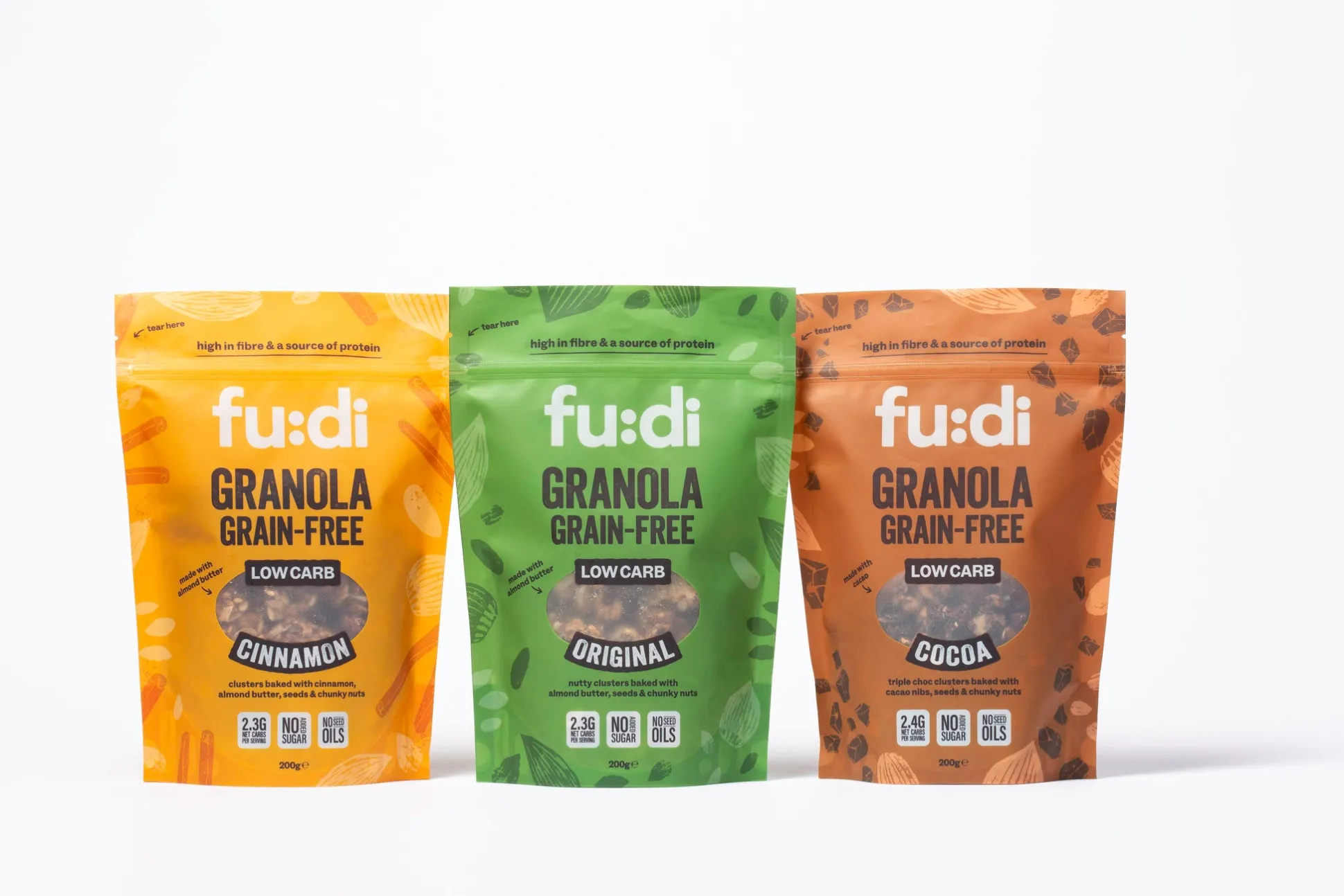 fu:di Grain-Free Granola - Cocoa 200g