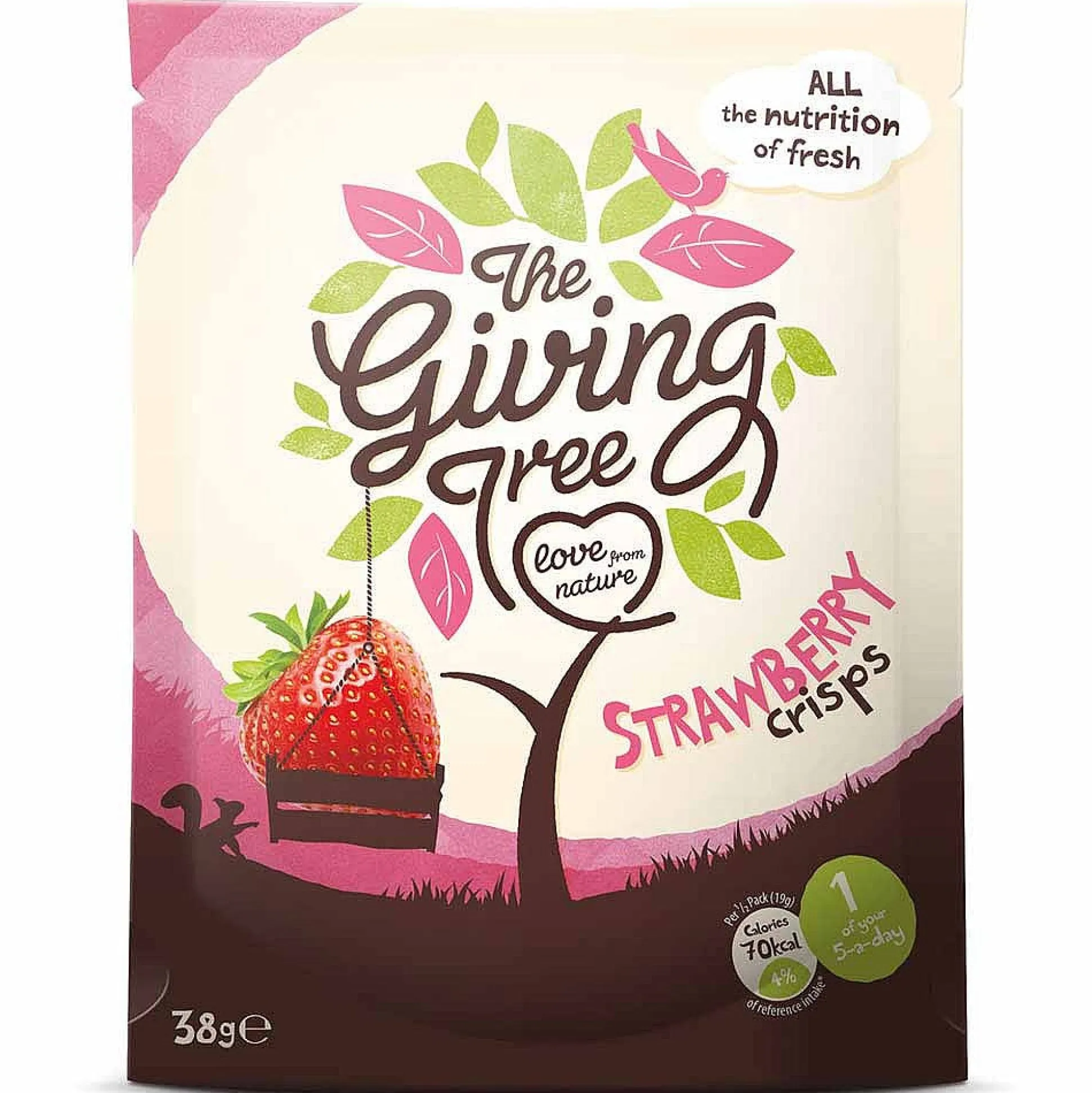 Giving Tree Strawberry Crisps 38g