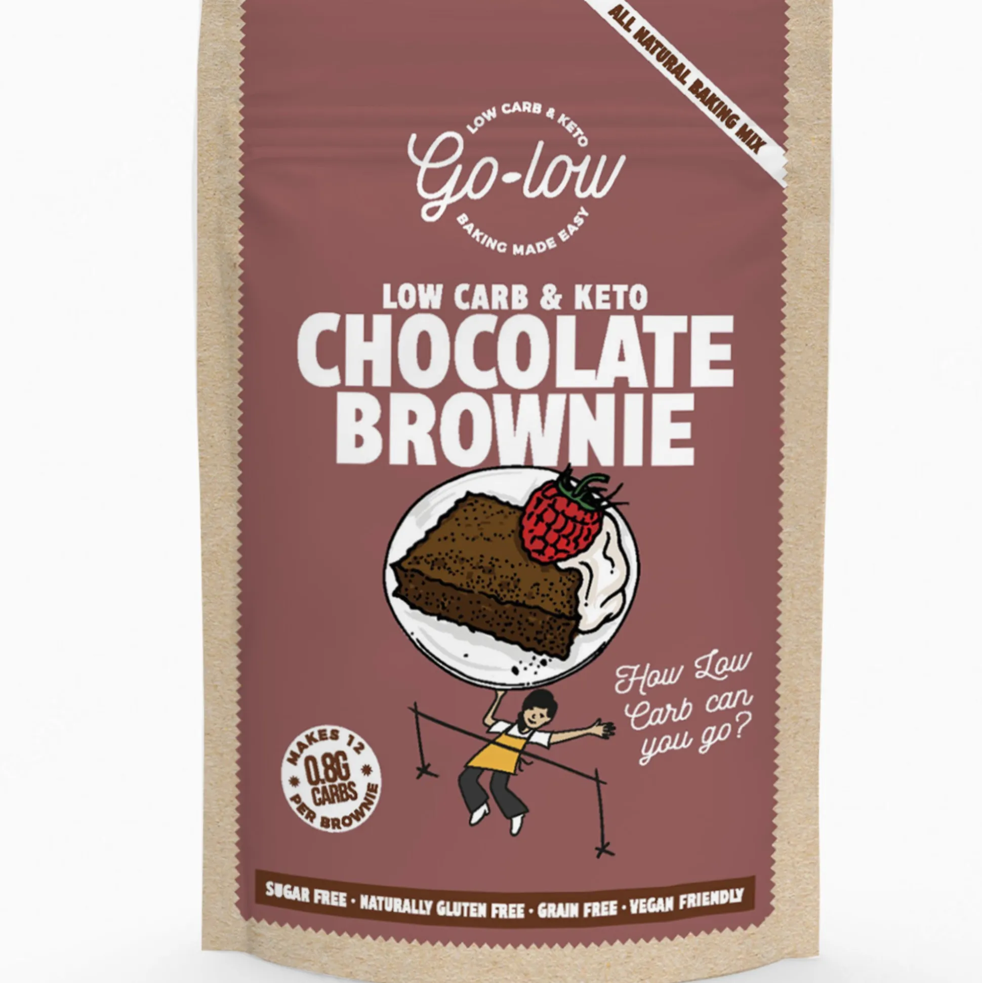 Go-low Keto & Low Carb Chocolate Brownie Baking Mix 218g