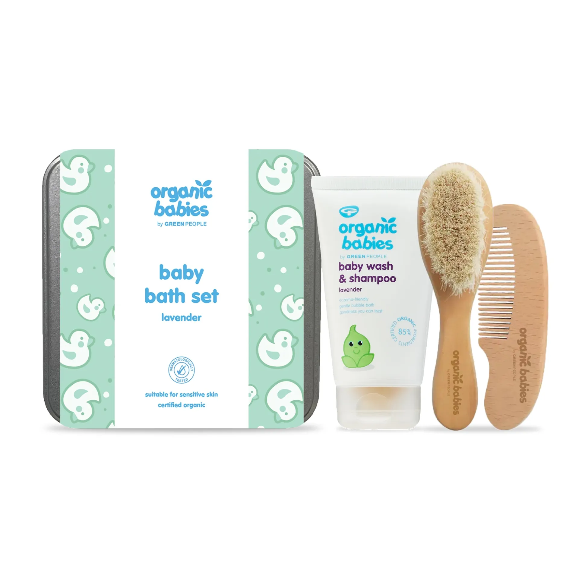 Green People Organic Babies Lavender Baby Bath Set 150ml